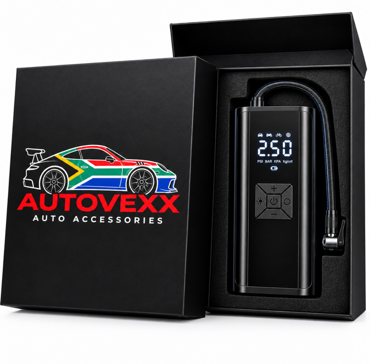 AirVexx 2-in-1 — Tyre Inflator + Power Bank